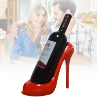 High Heel Wine Rack Bottle Holder Shoe Home Table Kitchen Decor Gifts LC