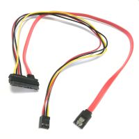 22p 7 15 Pin SATA to 7Pin SATA DATA 4Pin female FDD Floppy Power supply cable