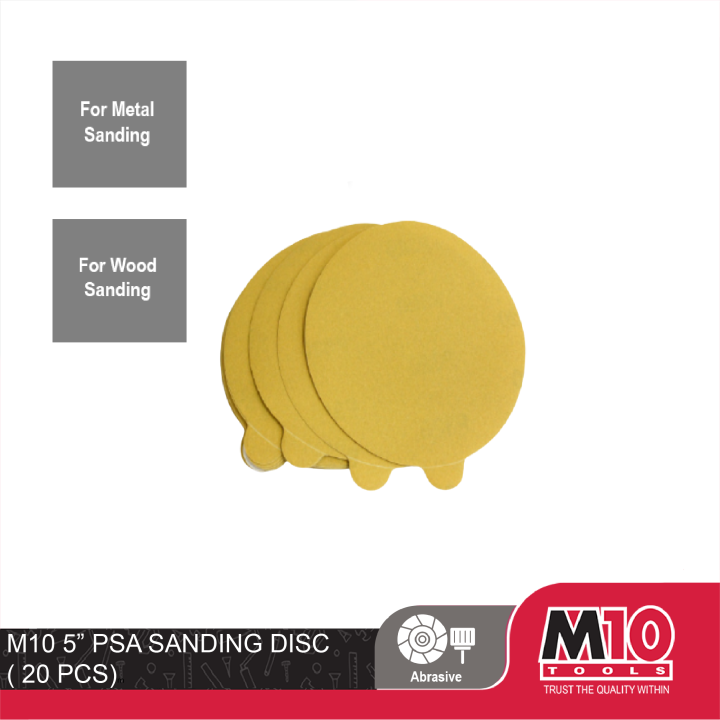 M10 PSA Sanding Disc For Metal and Wood (20 Pcs) Lazada