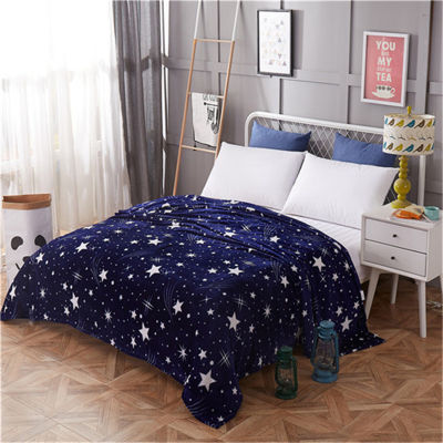 LREA плед night sky fabric microfiber cover the bed polar fleece fabric travel blankets airplane Soft and comfortable throw