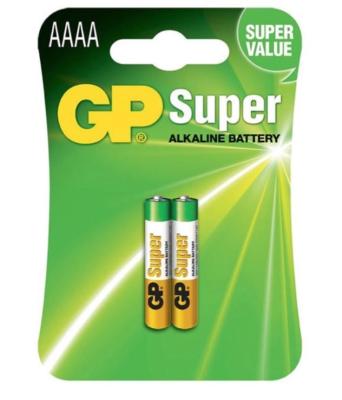 ถ่าน GP Super Alkaline AAAA แพคละ 2 ก้อน