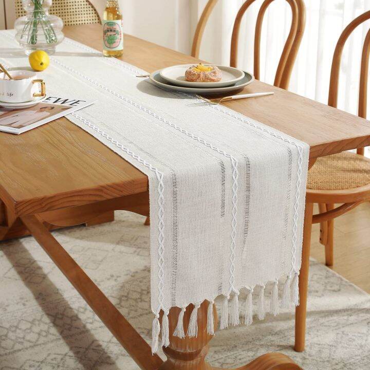 lz-13x72-inch-rustic-farmhouse-style-linen-table-runner-boho-handmade-tassel-tablecloth-party-wedding-decor-dining-table-decoration