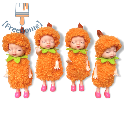 【Freedome】 เครื่องประดับจี้ฟักทองฮาโลวีนรูปปั้นเอลฟ์ตกแต่งตุ๊กตาของสะสมแบบพกพาตกแต่งบ้านรูปแกะสลักฟักทองเอลฟ์