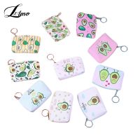 Avocado Print Coin Purse Cute Cartoon Creative Coin Purse Pendant Small Purse Children Deposit Wallet Fresh Convenience Wallet