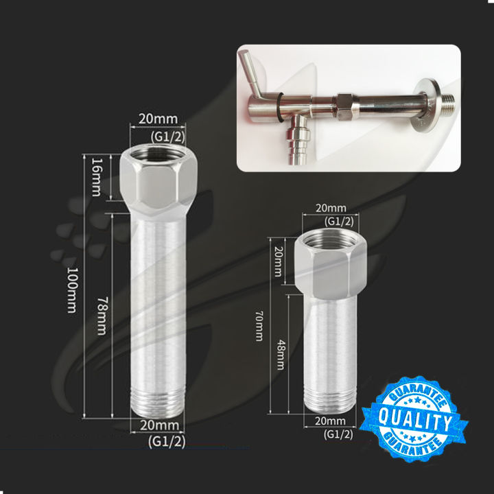 Stainless Steel Faucet Extenders Extension Shower Arm Extender Tube