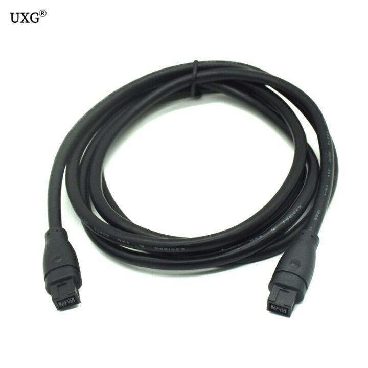 สาย800ปืนดับเพลิง800-9ขา-9pin-รุ่นเบต้า9-9-ieee1394-ieee-1394-b-6ft-1-8เมตร3เมตร180ซม-สีดำสำหรับสายกล้องคอมพิวเตอร์