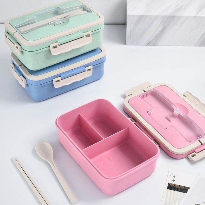 Wheat made LUNCH BOX Japanese tableware microwave lunch box Lazada PH