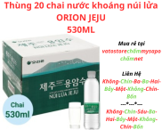 Thùng 20 chai nước khoáng núi lửa JEJU 530ml Lốc 6 chai nước khoáng núi