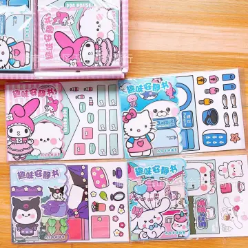 8/16Sheets Sanrio Children Puzzle Stickers Books Hello Kitty