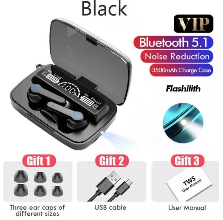 2022มาใหม่ล่าสุดหูฟังไร้สายtws-m19-bluetooth-5-1หูฟัง3500mah-touch-controlลดเสียงรบกวนกล่องชาร์จจอแสดงผลแอลอีดี9dสเตอริโอกีฬาหูฟังกันน้ำหูฟังพร้อมไมโคร