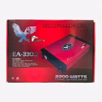 CAR AMPLIFIER  เพาเวอร์แอมป์ติดรถยนต์ดีๆ แรงๆ ราคาถูก EAGLE รุ่น EA-330.2 CLASS AB 2CH สีแดง RED FERRARI เครื่องเสียงติดรถยนต์