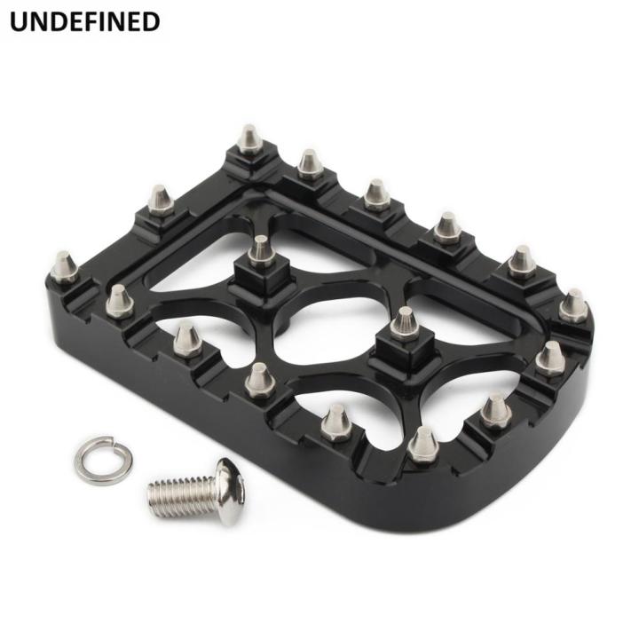 motorcycle-mx-offroad-brake-pedal-pad-cover-for-harley-softail-heritage-springer-fat-boy-dyna-fld-touring-road-king-flhr-black