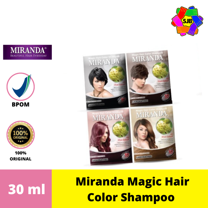 Miranda Magic Hair Color Shampoo / Semir Rambut Instant / Cat Rambut