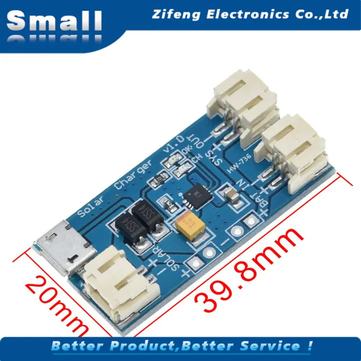 TZT 500Ma Mini Solar Lipo Charger Board CN3065 Lithium Battery