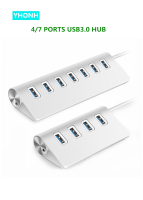 Aluminum Alloy 47 Port USB3.0 Hub High Speed Splitter Cool Light High Quality USB Hub For Multi-Device Computer Laptop Micro SD