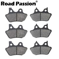 ‘；【。 Motorcycle Front And Right Brake Pads For Harley FLHTC / Flhtci Electra 2000 2001 2002 2003 2004 FLHR Road King 2000-2007