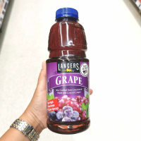 Langers Grape Juice Cocktail From Concentrate Made With Concord Grapes แลงเจอร์ส น้ำผลไม้จากองุ่น 25% ขวด 946 มล.