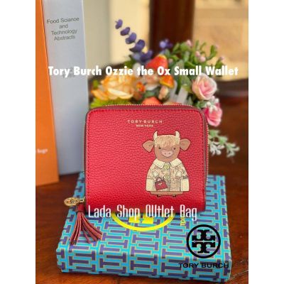 🔥🔥ลดล้างสต๊อก🔥🔥 กระเป๋าสตางค์ ซิปรอบ Tory Burch Ozzie the Ox Small Wallet