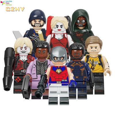 LT【ready Stock】Peacemaker Minifigures Legoing Suicide Squad Harley Quinn Block ของเล่น Gift1【cod】