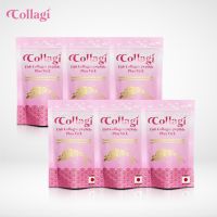 เพียวคอลลาเจนญี่ปุ่นแท้ 100% Collagi Collagen peptide คอลลาจิ คอลลาเจนจากประเทศญี่ปุ่น เพิ่ม วิตามินซี 30มิลลิกรัม. (50กรัม x 6ซอง)