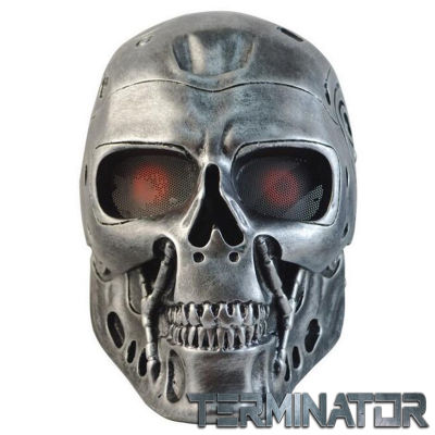 Mask จากหนัง Terminator เทอร์มิเนเตอร์ T800 หน้ากาก คนเหล็ก ฅนเหล็ก Ironman วัสดุ ไฟเบอร์กลาส Fiberglass ป้องกัน สำหรับใส่ ปาร์ตี้ แฟนซี คอสเพลย์ สยองขวัญ สุดโหด ฮอกกี้ หมวก บีบี ฮาโลวีน รักบี้ Horror Hockey Hat Marvel DC BB Halloween Fancy Rugby