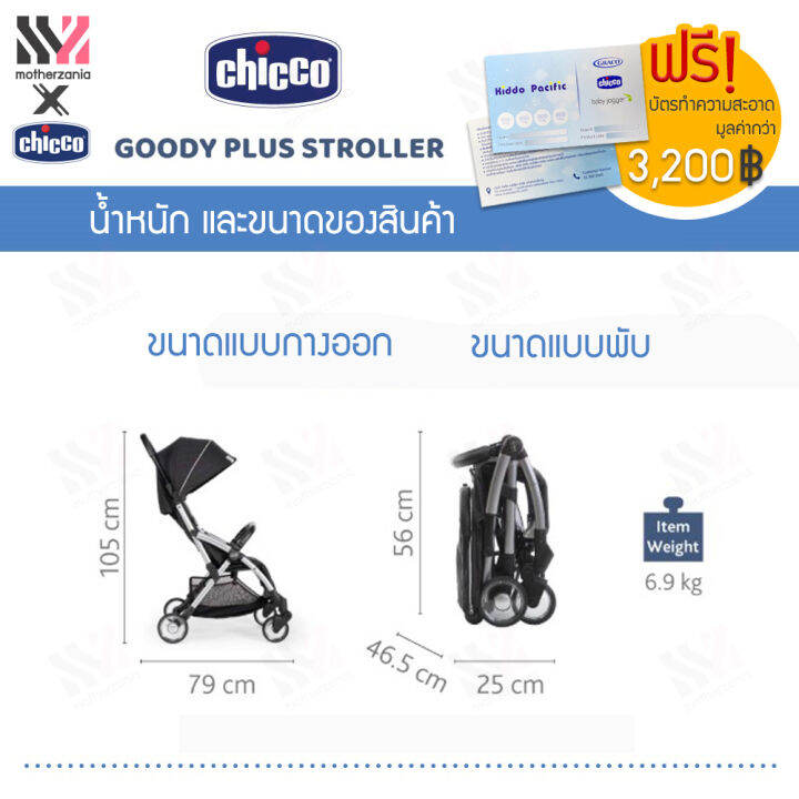 รถเข็นเด็ก-chicco-goody-plus-พับอัตโนมัติ-ภายใน-3-วินาที-กดเบาๆ-ก็พับได้ในมือเดียว-กางง่าย-เก็บง่าย-น้ำหนักเบา-รถเข็นพกพา-เหมาะกับพาไปเที่ยว