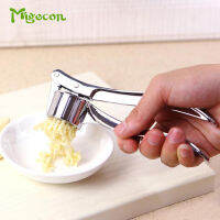 Migecon คู่มือกระเทียมกดวัสดุโลหะผสมสังกะสีกระเทียมสับเนื้อเครื่องมือห้องครัว