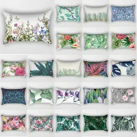 Tropical Flower Plant Bed Pillowcase Travel Bedroom Pillowcase Rectangular Small Pillowcase