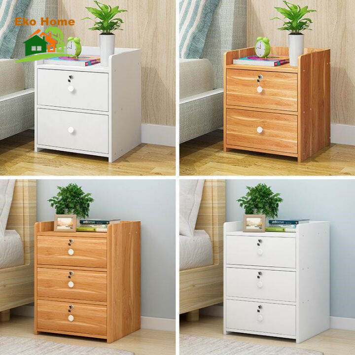 Bedside Table Simple and Modern Bedside With Lock Mini Modern