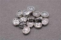 【CW】✈∏  Mary Medal Catholic Jewelry Large Hole Bead Jewelry. 100PCS