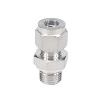 Fit Tube O/D 10mm To M14x1.5 Female 304 Stainless Ferrule Pneumatic Fitting Pressure Gauge