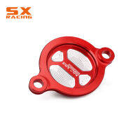 รถจักรยานยนต์ CNC เครื่องยนต์กรองน้ำมันปกคลุมสำหรับฮอนด้า CRF450R CRF450RX CRF 450R 450RX 2017 2018 2019 2020 2021 Dirt Bike