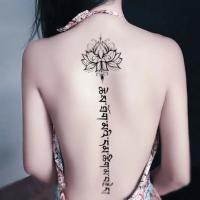 hot！【DT】◘  Temporary Womens Back Spine Hqb Disposable Hotwife Romance Stickers Inscriptions on Fake