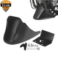 รถจักรยานยนต์สีดำด้านล่างด้านหน้าสปอยเลอร์ Mudguard สกรูปิดแฟริ่งสำหรับ Harley XL Sportster 883 1200