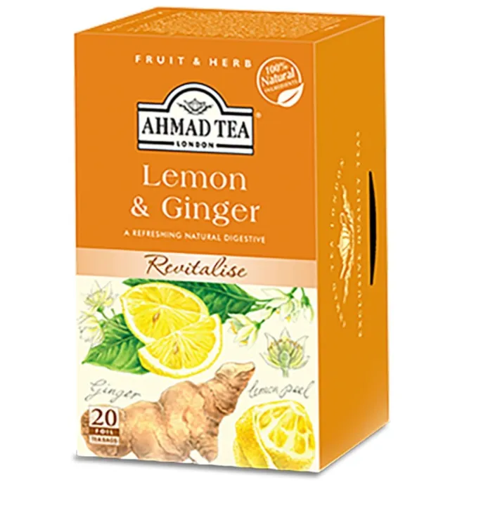 Ahmad Tea Lemon & Ginger Tea 20 Teabags Lazada PH
