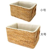 ❤Handmade Straw Storage Box Basket Rattan Fruit Container Storage Dirty Clothes Basket❤