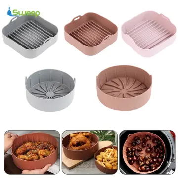 BPA Free Food Grade Reusable 2-Pack Square Air Fryer Silicone Pots Airfryer  Basket Liners Silicone Pot for Air Fryer - China Silicone Air Fryer Basket  and Silicone Bakeware price