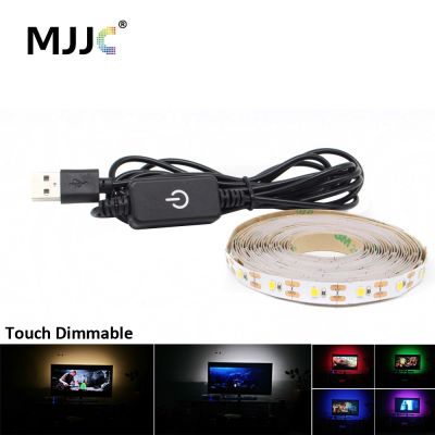 USB LED Strip Light 5V Dimmable Touch SMD 2835 Waterproof Tira LED USB Stripe Tape Ribbon for TV Backlight Background Lighting