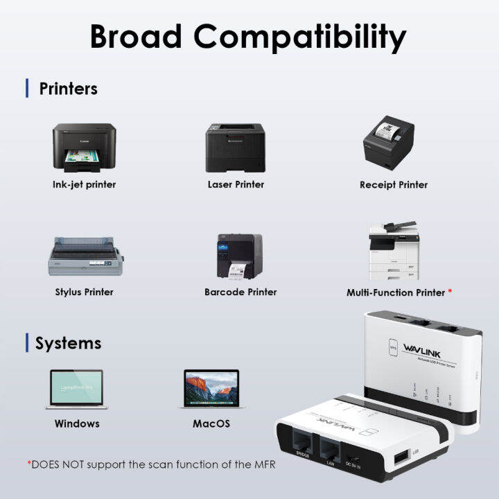 wavlink-เซิร์ฟเวอร์พิมพ์ไร้สาย-usb-wifi-พร้อมสะพาน-lan-10-100mbps-รองรับโหมดสแตนด์อโลนไร้สาย-แบบมีสาย-และเครื่องพิมพ์รอง