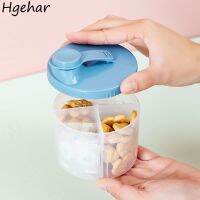 【cw】 4 Grids Storage Jars Moisture Snack Separately Packed Grain Cereal Canister with Lid 1