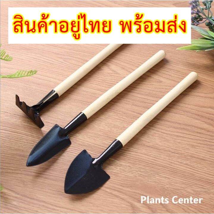 อุปกรณ์พรวนดินอุปกรณ์ทำสวนขนาดเล็ก-3ชิ้น-นอุปกรณ์ทำสวน