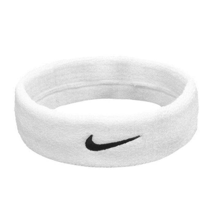 nike-ผ้าคาดศีรษะไนกี้-nike-swoosh-headband-nnn07101os-white-black-สินค้าลิขสิทธิ์แท้