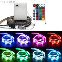 ❐ 5V RGB LED Strip Light 5050 Battery Box Powered Remote Control Waterproof LED Ribbon Tape Flexible Led Light Home Decoration