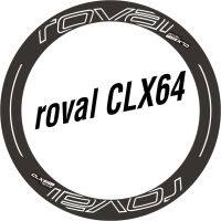 สติกเกอร์สองล้อสำหรับ Roval CLX 64 CLX64แผ่น/ขอบเบรกสติกเกอร์กันน้ำสำหรับการแข่งขันจักรยานบนถนนสติกเกอร์จักรยาน