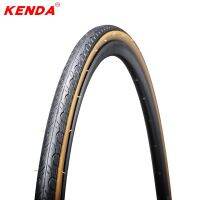 ยางรถจักรยาน Kenda 1คู่700X25c 700C 28C 32C ยางข้างสีเหลืองเบายางรถจักรยานยนต์เส้นยางนอกความต้านทานต่ำ Max 110 PSI