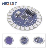 LilyPad 328 ATmega328P Microcontroller Board โมดูลเมนบอร์ดสําหรับ Arduino เข้ากันได้กับ IDE ICSP TX / RX / AREF / Six PWM