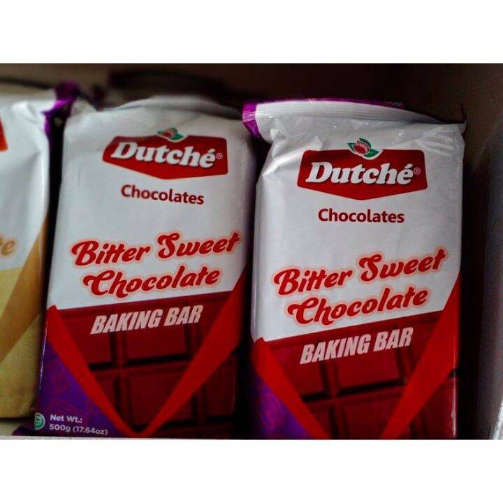 Dutche Bitter Sweet Chocolate Baking Bar 500g Lazada PH