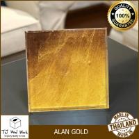 MODERN ACRYLIC SERVING TRAY GOLD COLOR ถาดอะคริลิค สีทอง เคลือบอะคริลิค ถาดเสิร์ฟ ถาดเสริฟ ถาดใส่ของ ขนาด 20X20X2.4CM