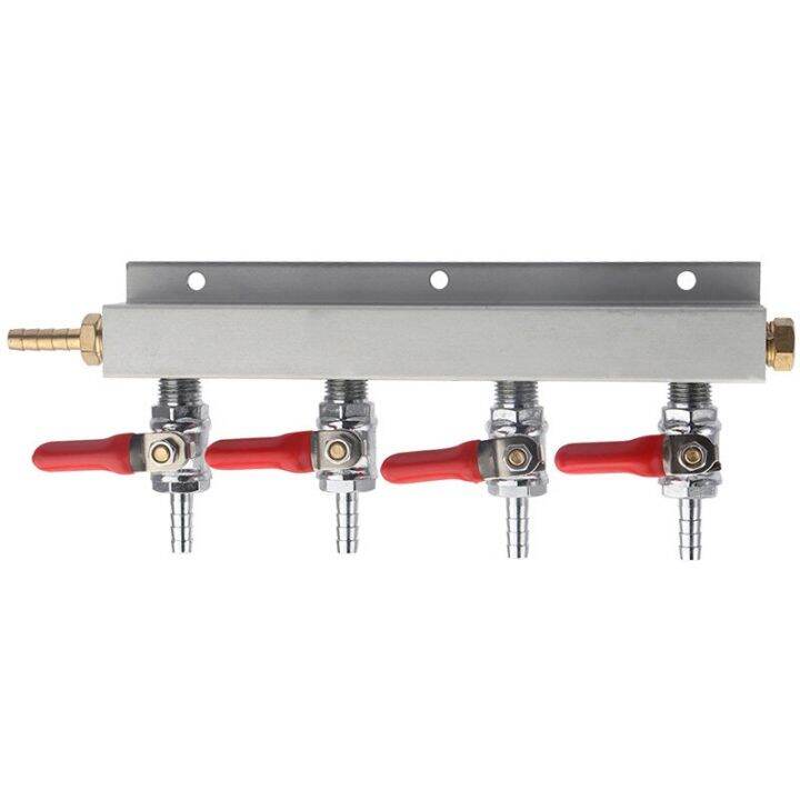 2/3/4 Way CO2 Air Gas Distribution Manifold Splitter Draft Beer