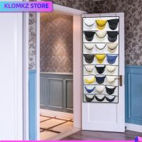 KLOMKZ ที่แขวนแขวน ชั้นวางหมวกกระเป๋าลึก27ใบ พร้อมตะขอ3อัน 73 "x 26.7" ที่ยึดหมวกที่มองเห็นได้ ใสสะอาด ใหญ่มากๆ ชั้นวางหมวกเบสบอล หมวกแก๊ปเบสบอล